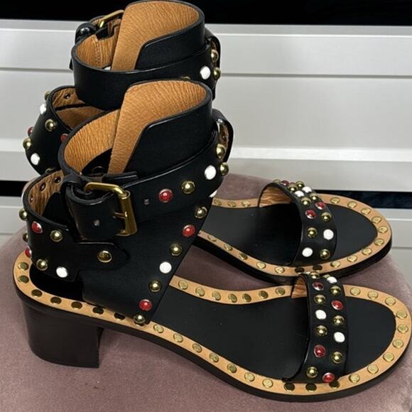 Isabel Marant Embellished Heeled Sandal - Picture 3 of 17